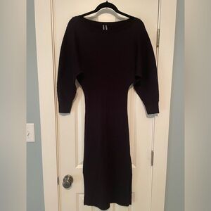 Anthropologie Elegant Black Knit Dress Size S